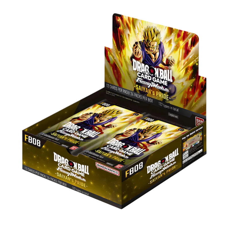 Dragon Ball Fusion World - FB08 - SAIYAN’S PRIDE Display – Englisch