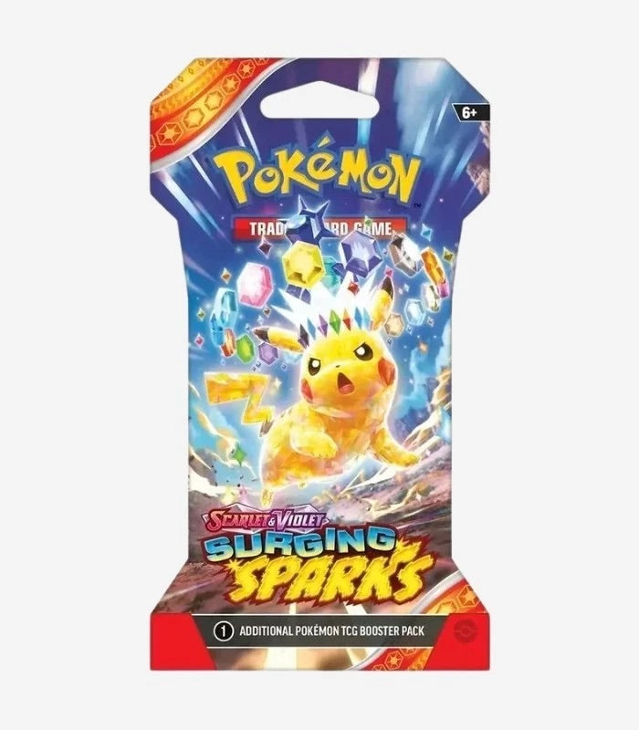 Pokemon Surging Sparks 1x Sleeved Booster Pack Englisch